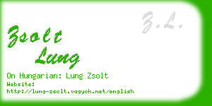 zsolt lung business card